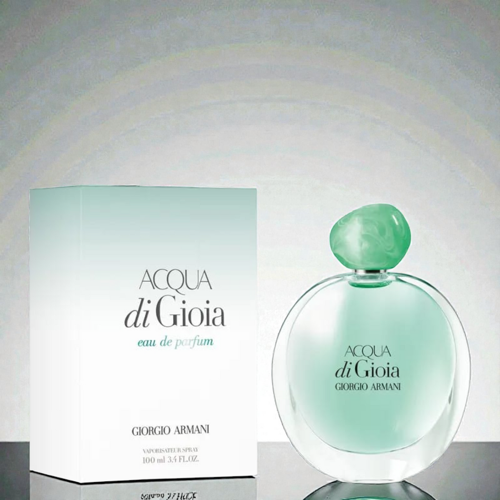 Acqua di Gioia Giorgio Armani EDP: Frescura Cítrica, Menta Refrescante y Jazmín Acuático. ¡El Aroma de la Alegría!