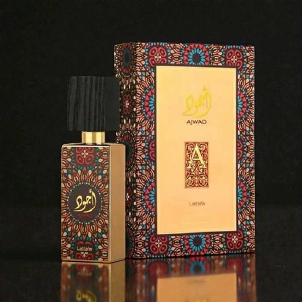 Ajwad Lattafa EDP: El Lujo Oriental de Rosas, Vainilla y Ámbar. ¡Un Viaje Exótico y Sensual!